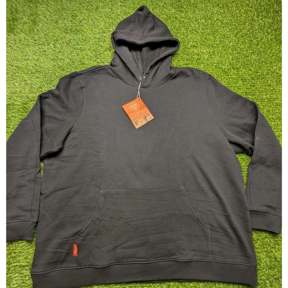 Dovetail Workwear Womens XXL Black Tough As The Work Snap Neck Hoodie Sweatshirt